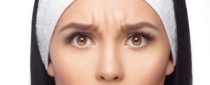 Close-up of a woman's face with perfectly clean skin. Skin Care, Cosmetics and Makeup Concept.