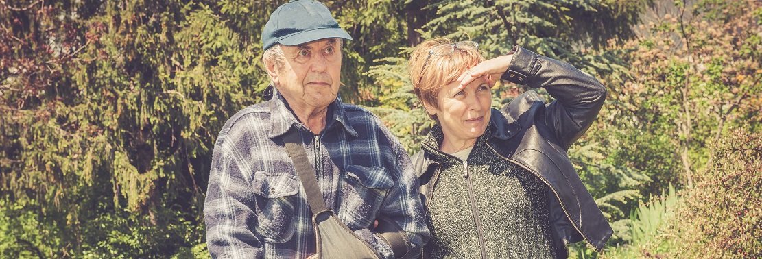 Senior Man walking with Crutch and Helped by his Daughter | Shine Lawyers