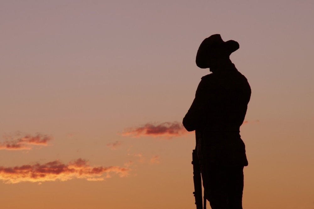 soldier-at-sunset